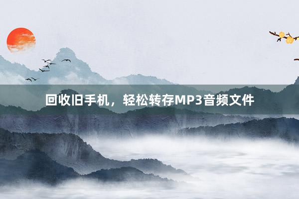 回收旧手机，轻松转存MP3音频文件